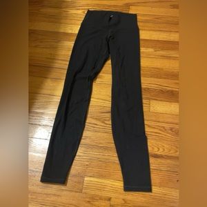 Black high waisted workout leggings